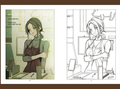 [pre-order][1st edition] Tears on a Withered Flower : Coloring Book
