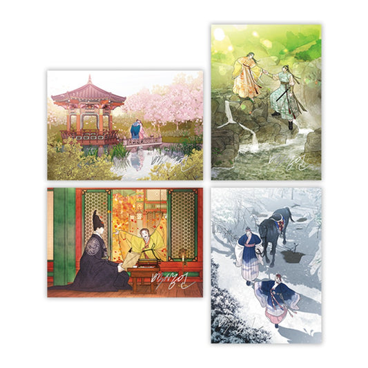 [Mofun Cafe] Gale Of The God : Illustration Artboards Set(4p)