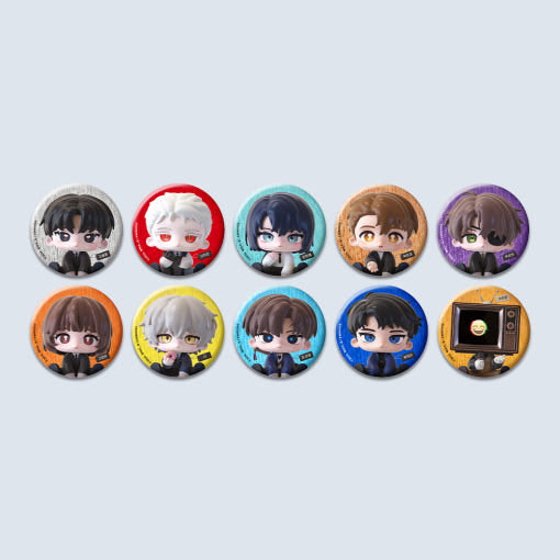 [POP UP] Got Dropped into a Ghost Story, Still Gotta Work : Random SD Glitter Can Badge