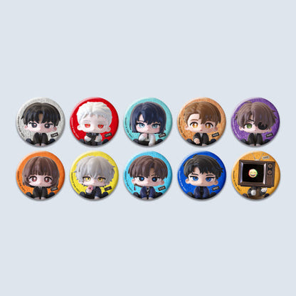 [POP UP] Got Dropped into a Ghost Story, Still Gotta Work : Random SD Glitter Can Badge