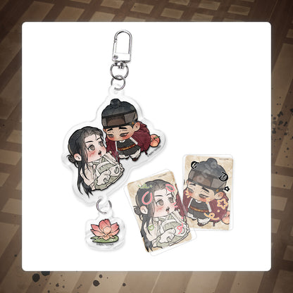 [Toonique Cafe] The Heart of the Lotus : Dangle Acrylic Keyring Set