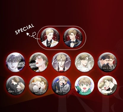 [Fantazit Cafe] Kiss Me If You Can : Can Badge, Pin Button(random)