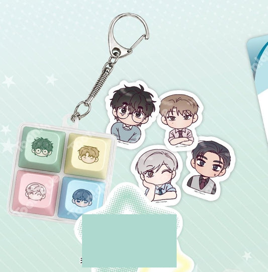 [Toonique Cafe] While You Weren't Watching : Keycap Keyring Set