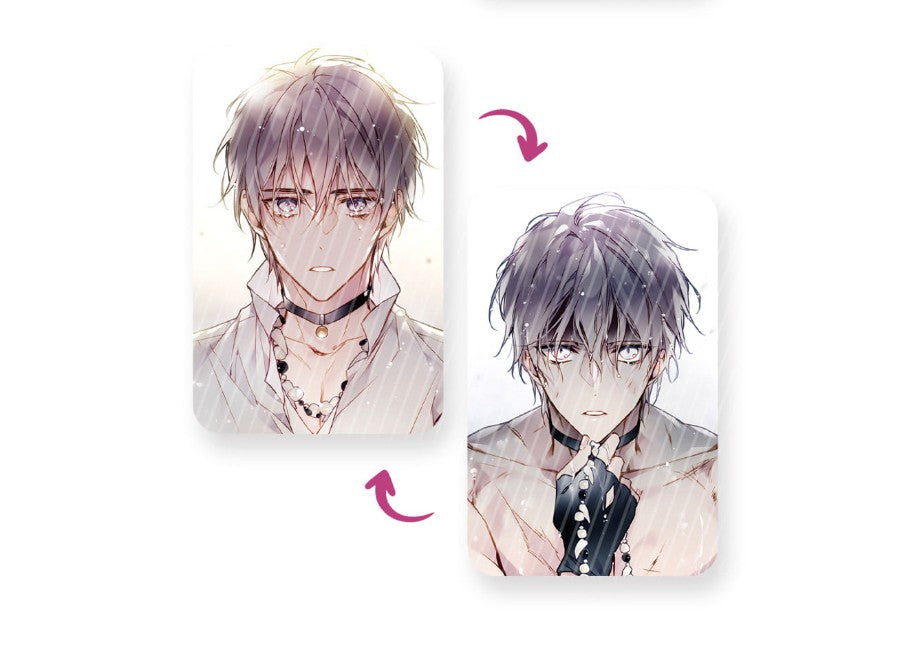 [collaboration cafe] Death Is The Only Ending For The Villain : 3 lenticular photo cards