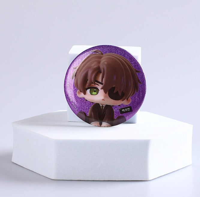 [POP UP] Got Dropped into a Ghost Story, Still Gotta Work : Random SD Glitter Can Badge