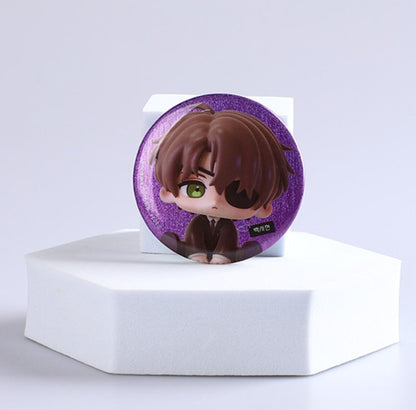 [POP UP] Got Dropped into a Ghost Story, Still Gotta Work : Random SD Glitter Can Badge