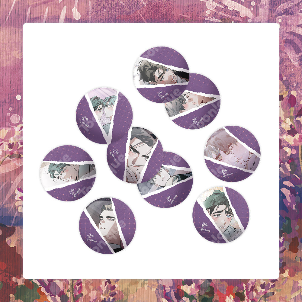 [Toonique Cafe] Define The Relationship : DIY Illustration Can Badge SET