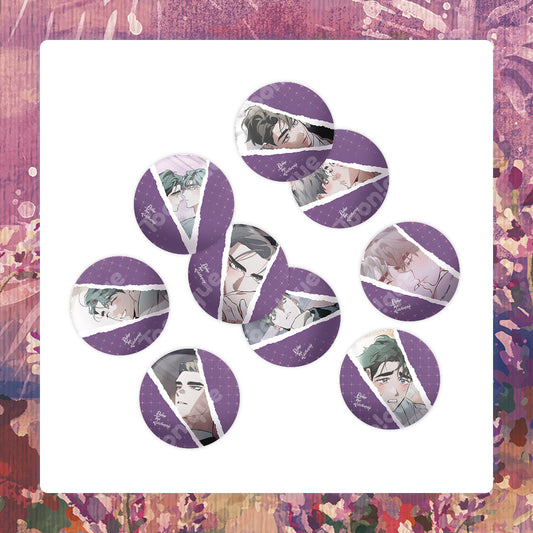 [Toonique Cafe] Define The Relationship : DIY Illustration Can Badge SET