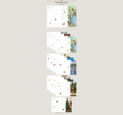 [pre-order][Tumblbug] 2026 Forest Girls Diary & Calendar by Aeppol
