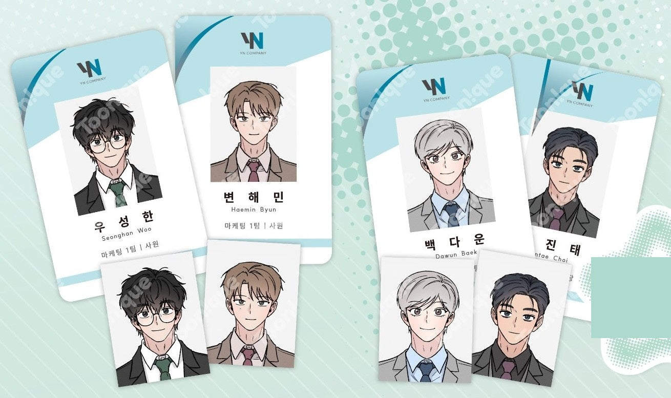 [Toonique Cafe] While You Weren't Watching : Employee ID card Set