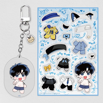 10 years : Dress-up Acrylic Keyring
