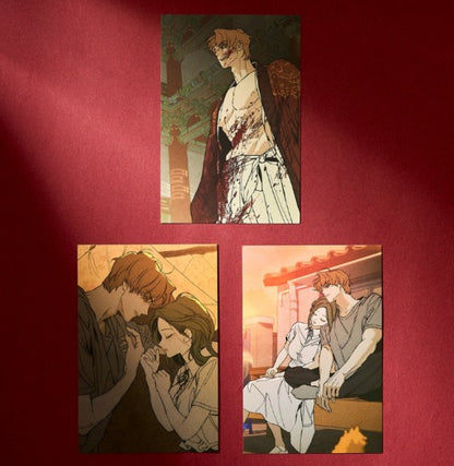 [pre-order] Tears on a Withered Flower : Illustration Postcard Book 19+