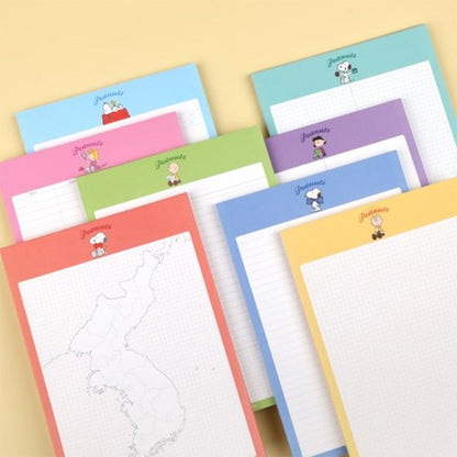 Peanuts B5 Notes Memo pad 8 Types