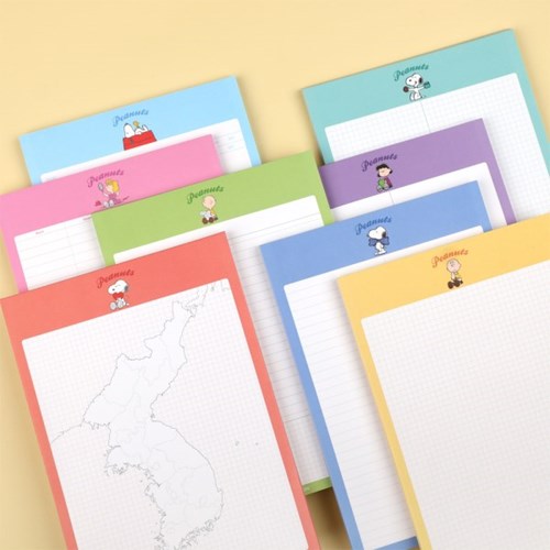 Peanuts B5 Notes Memo pad 8 Types