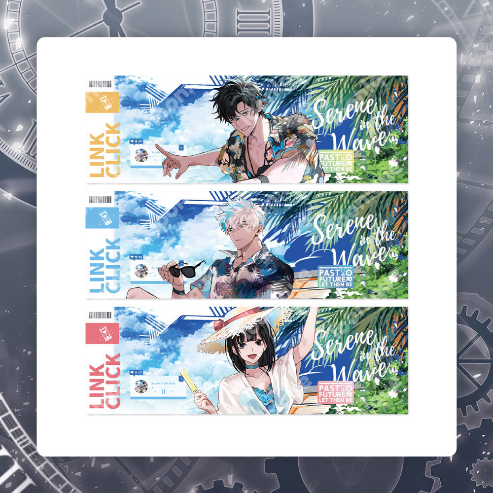 [Toonique Cafe] LINK CLICK : Summer Vacation : Hologram Ticker Set