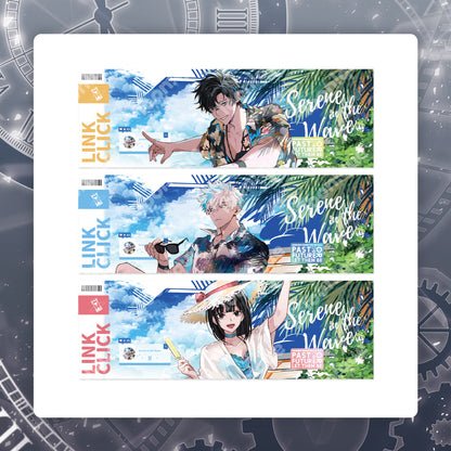 [Toonique Cafe] LINK CLICK : Summer Vacation : Hologram Ticker Set