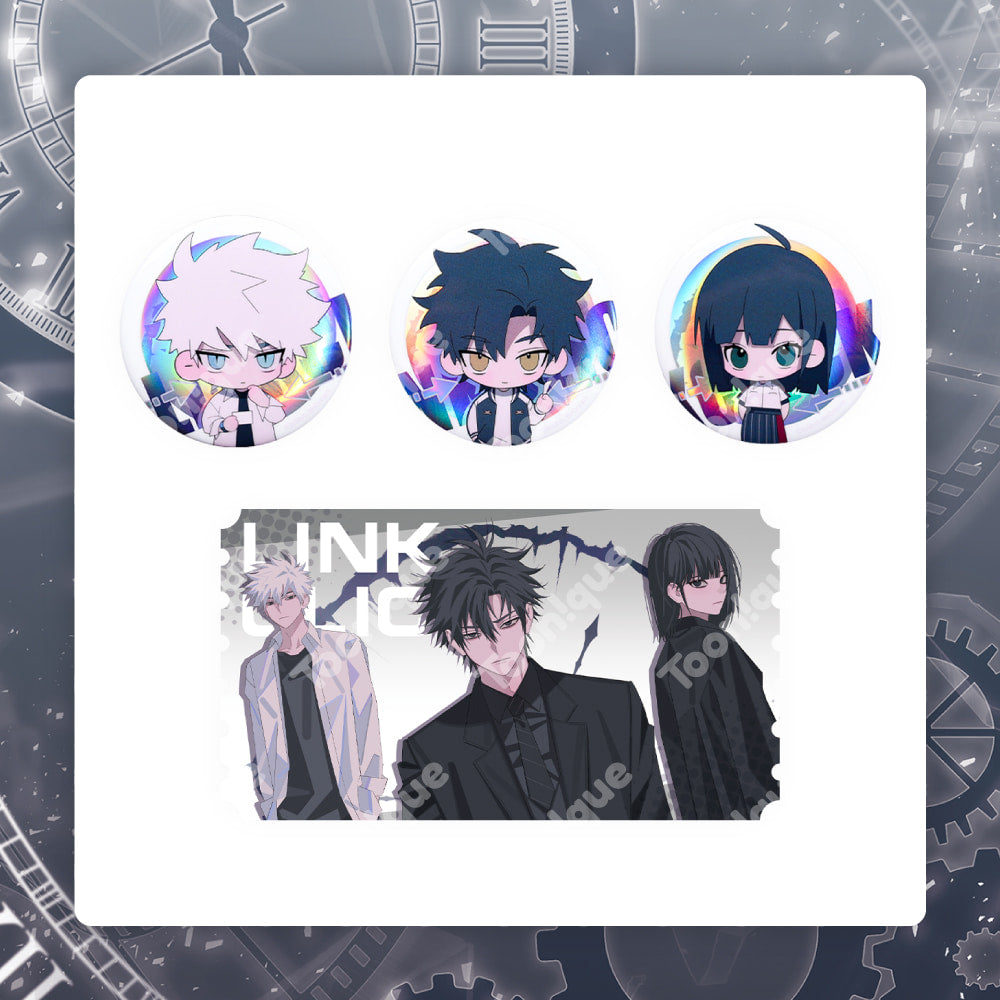 [Toonique Cafe] LINK CLICK : Countdown/Q ver. Can Badge Set