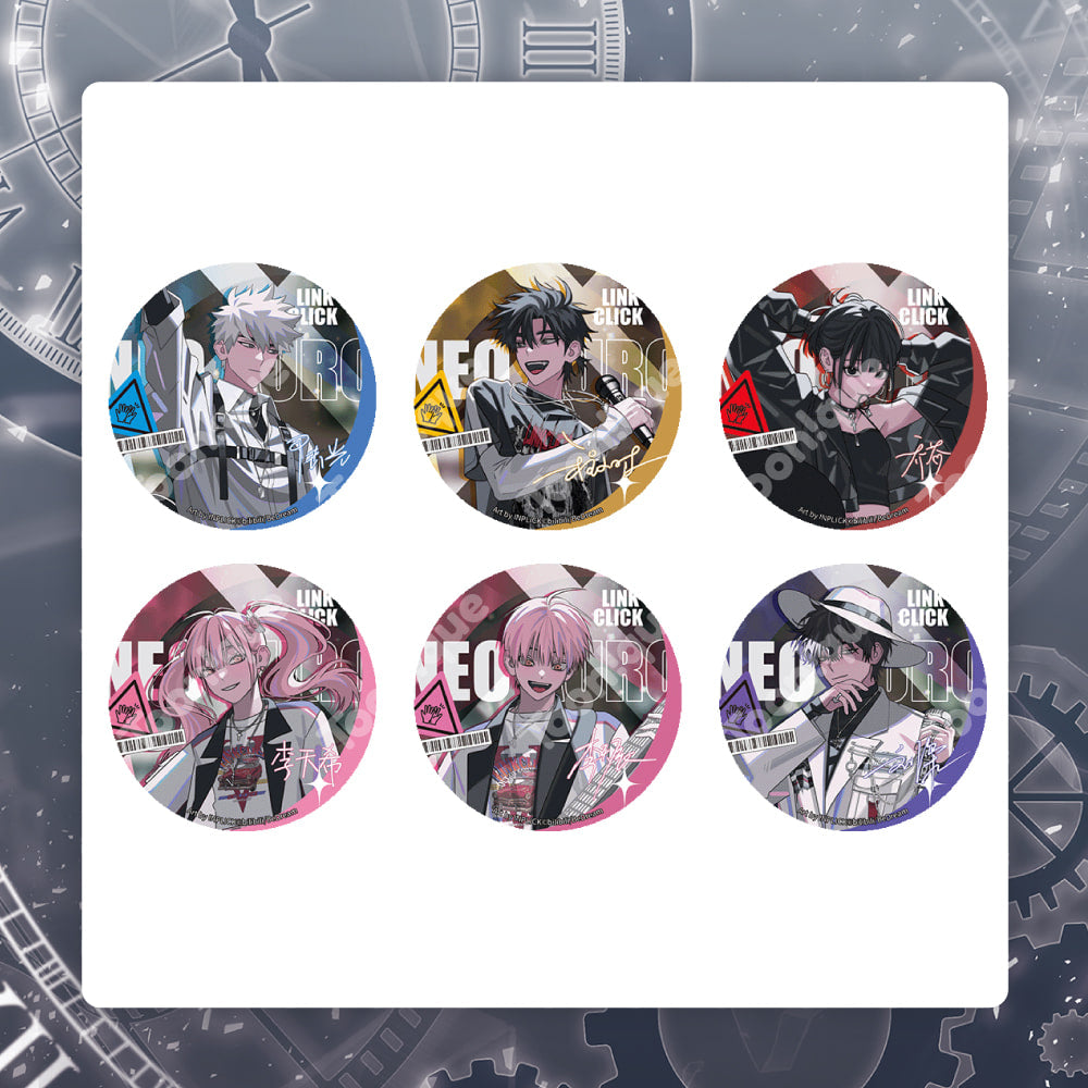 [Toonique Cafe] LINK CLICK : Neo Aurora/Can Badge Set