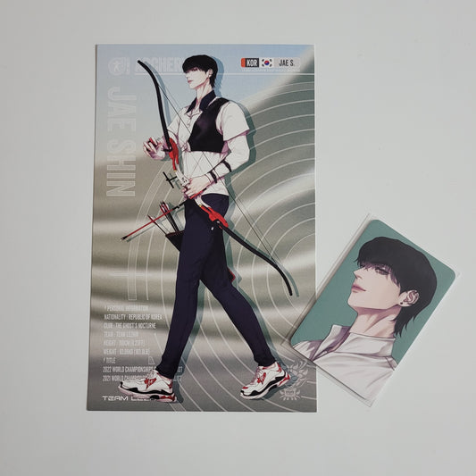 Team Lezhin 2024 Season's Greetings : The Ghost's Nocturne JAE SHIN photo card and postcard