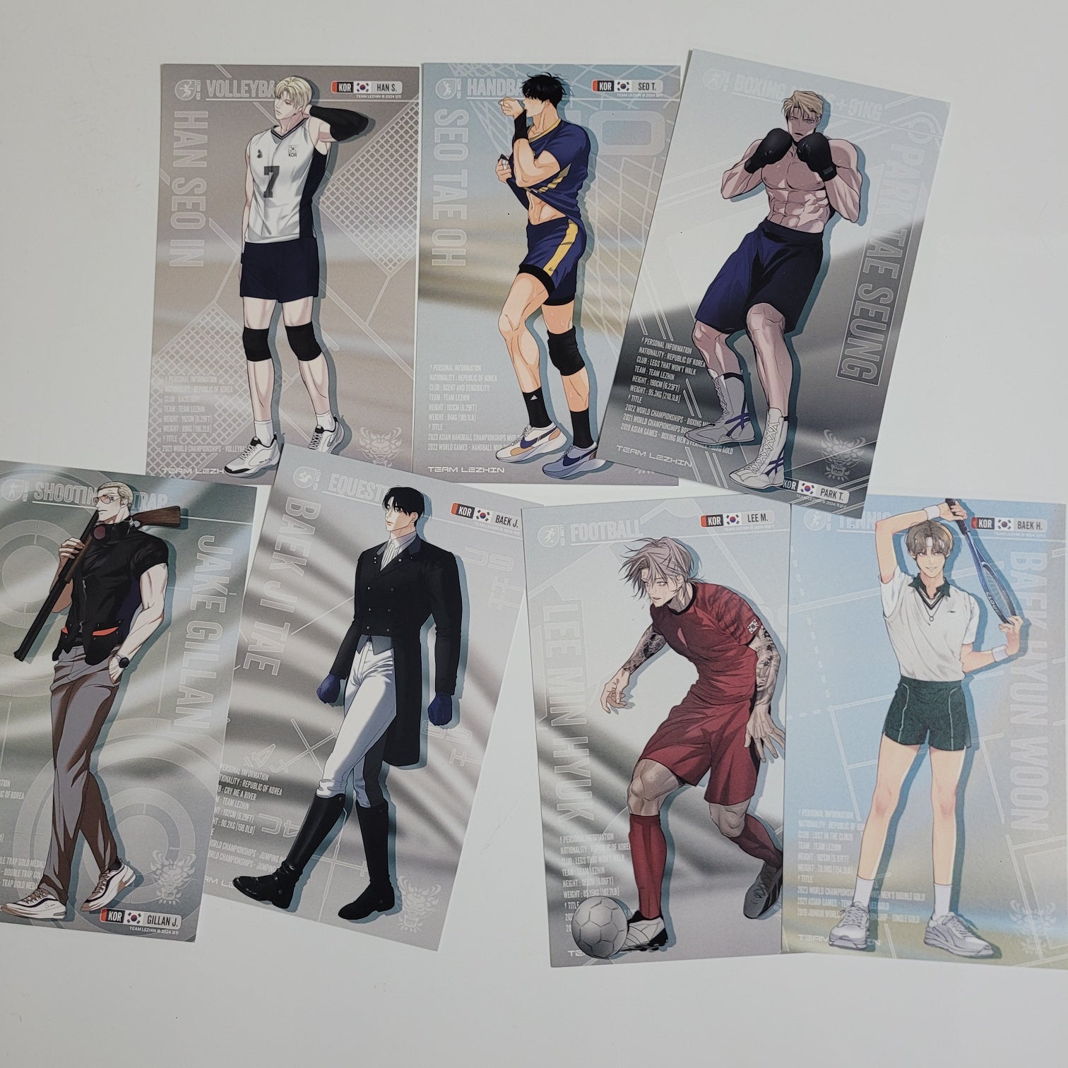 Team Lezhin 2024 Season's Greetings : 7 Postcards – nemo it store