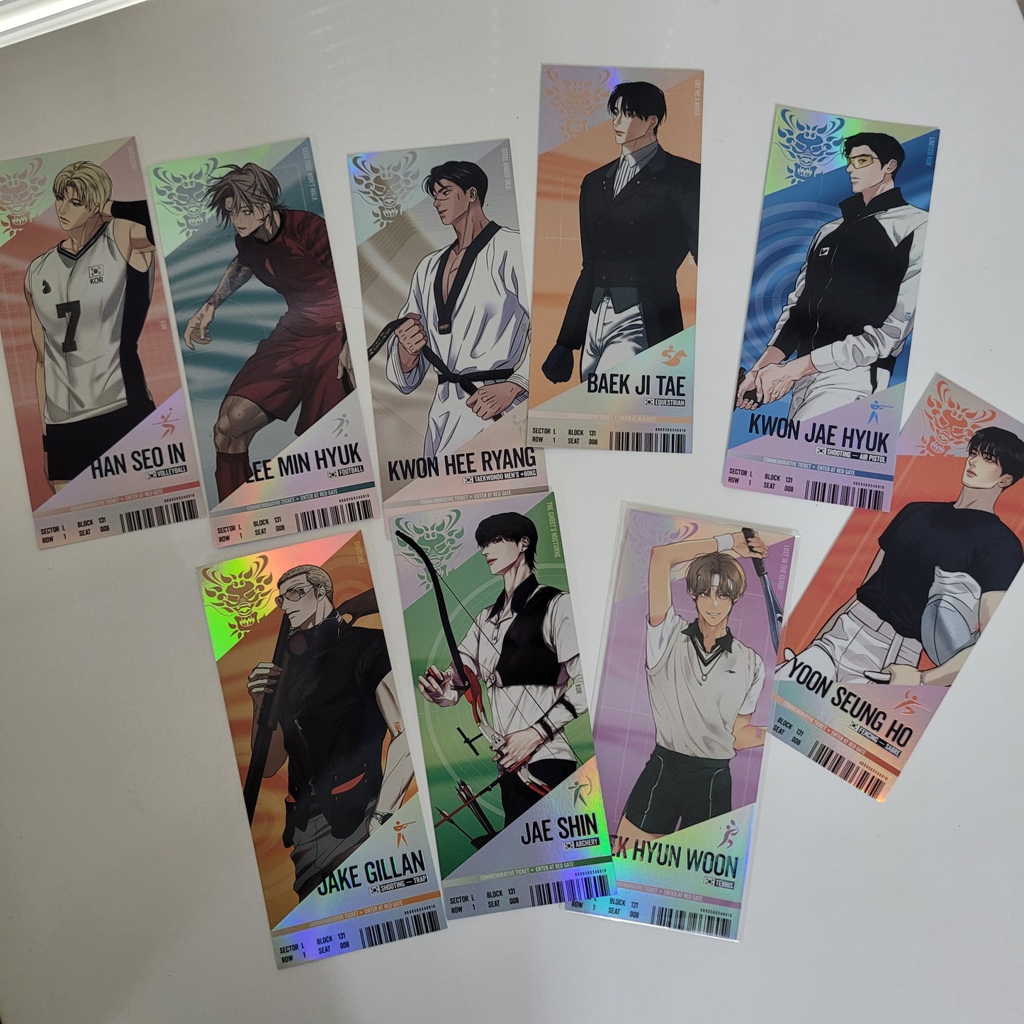 [out of stock][NEMO MARKET] Team Lezhin : Match Ticket ver.1, 9 CHARACTERS