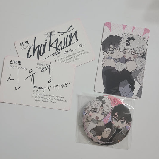 [NEMO MARKET] LEBOM CAFE : Hold Over You : gift photocard + can badge+business card