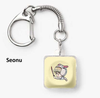 [pre-order] Friend or Faux : Keycap Keyring