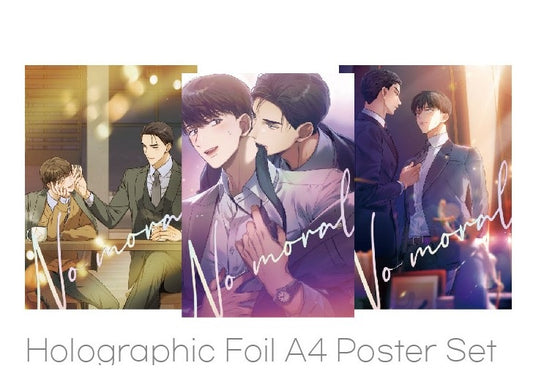 [in stock][collaboration cafe] No Moral : Holographic Foil A4 Poster Set