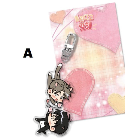 [Collaboration cafe] Tell Me You Love Me × Lucky in Love : SD Acrylic keyring