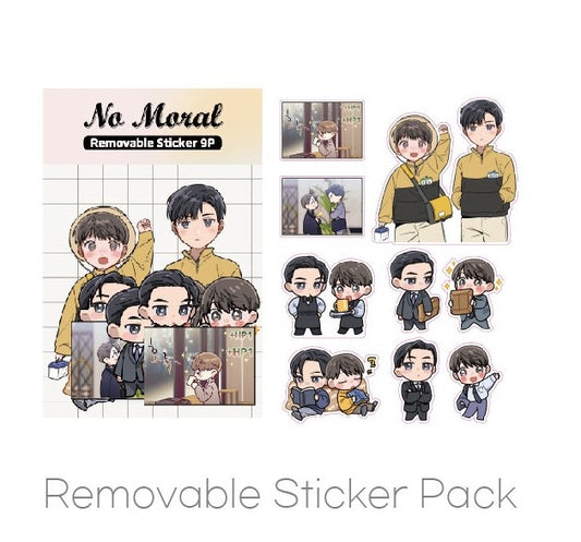 [in stock][collaboration cafe] No Moral : Removable Sticker Pack