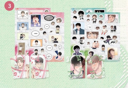 [Collaboration cafe] Tell Me You Love Me × Lucky in Love : Half cut sticker set