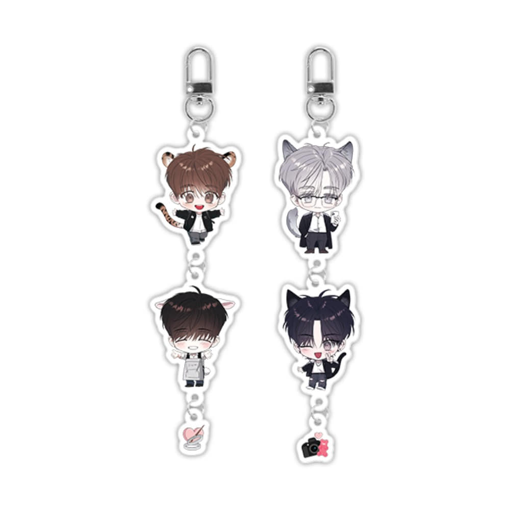 [collaboration cafe] Author Zec(Lover Boy, Sparkling Baby) : Acrylic Keyring