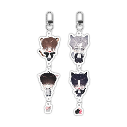 [collaboration cafe] Author Zec(Lover Boy, Sparkling Baby) : Acrylic Keyring
