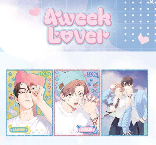 [pre-order] 4 Week Lovers : 1st Debut Album 'Tick Tock' Illustration Art Boards Set