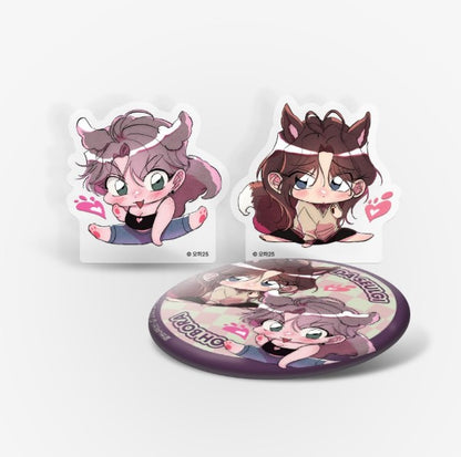 [MINI TOWN] Lightweight Drinker? Nicer! : Acrylic Block, Can Badge