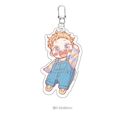 [in stock][collaboration cafe] Love Is an Illusion! : SD Acrylic Keyring