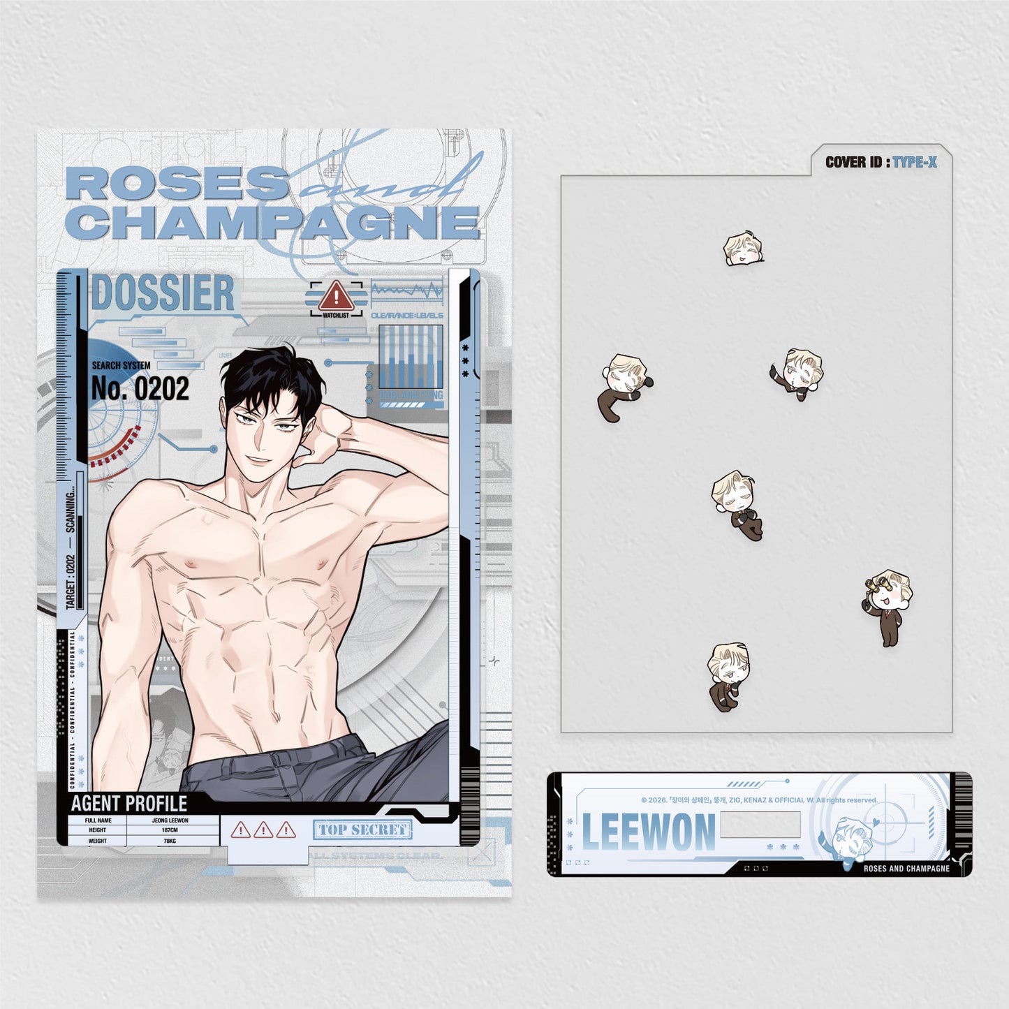 Roses and Champagne : Leewon Dress-up Acrylic Stand