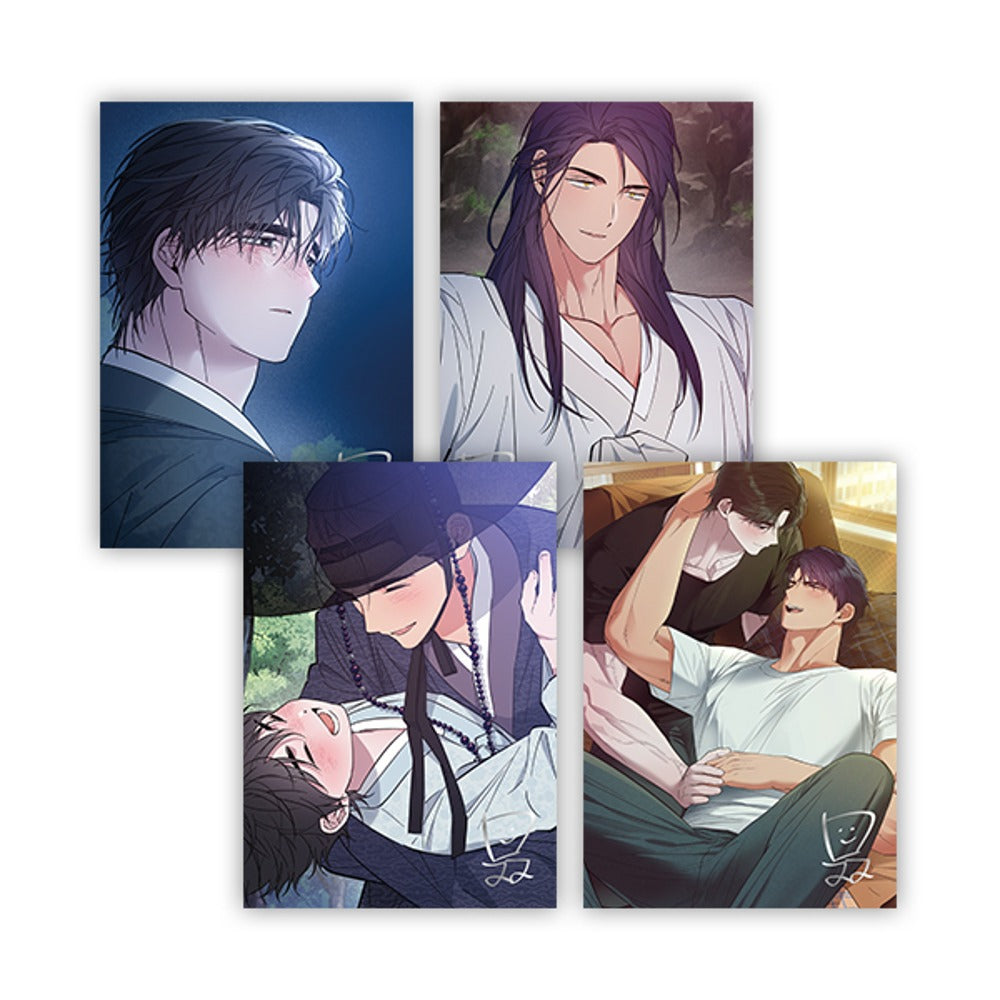 [collaboration cafe] Dawn of the Dragon : Illustration art board set(4p)