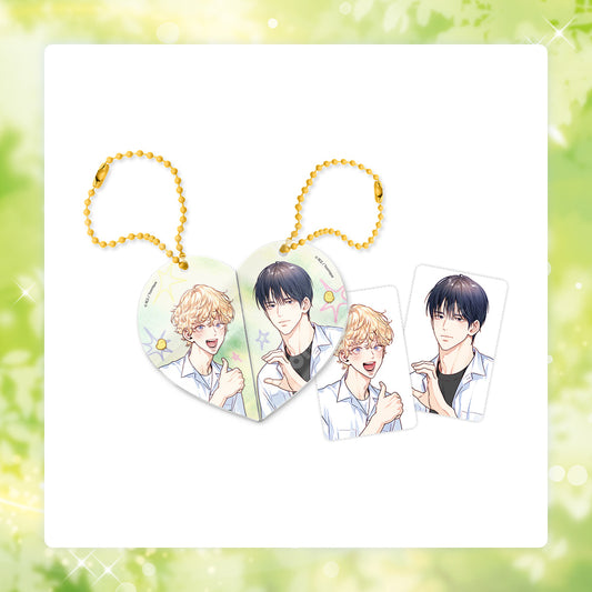 [Pre-order][Toonique Cafe] Love is an Illusion! - Superstar : Heart Magnet Keyring Set