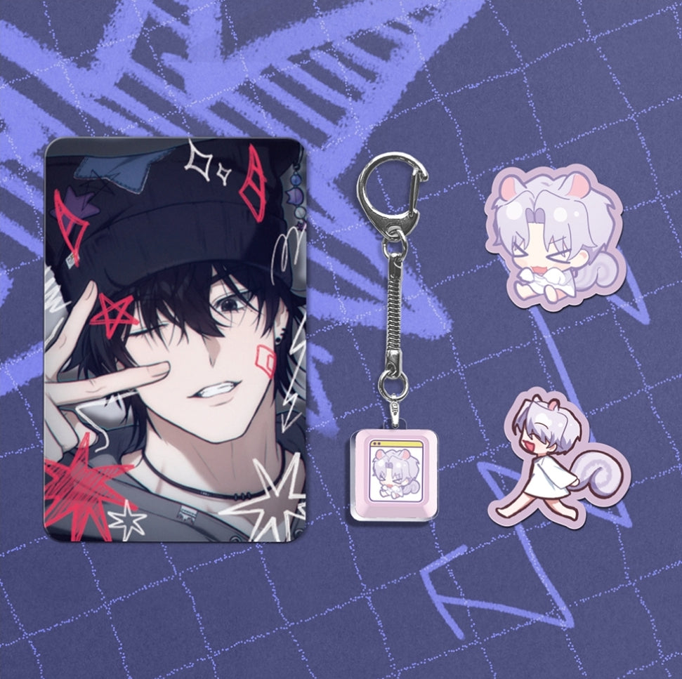 Virtual Strangers : Keycap Keyring Set - Yoon Ji-gu