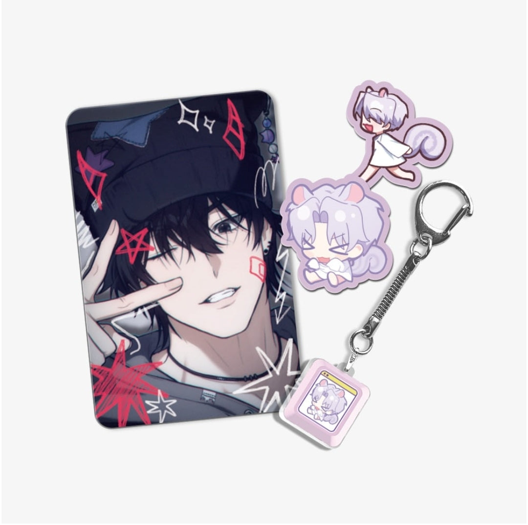 Virtual Strangers : Keycap Keyring Set - Yoon Ji-gu