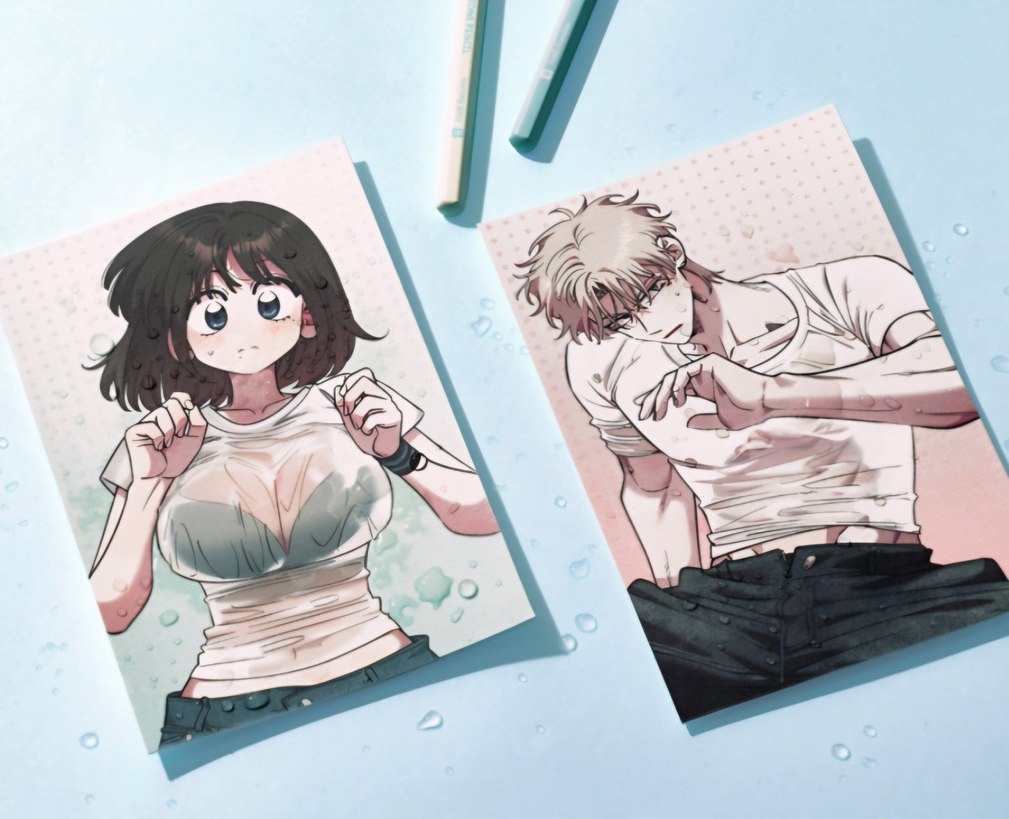 Childhood Friend Complex : Water Sensitive Paper Postcard (+19)