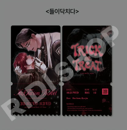 [pre-order][Trick or Treat] 6 Ticket Photo Cards