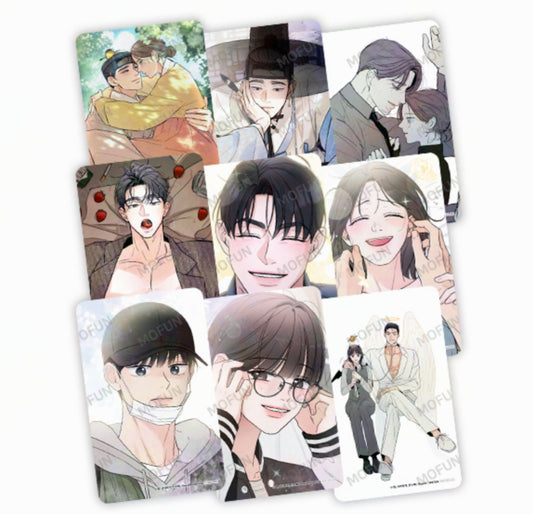 [Mofun Cafe] Author Myoung : [The Goblin and the Shaman], [Trust Me, I'm Lying] 9 photo cards set