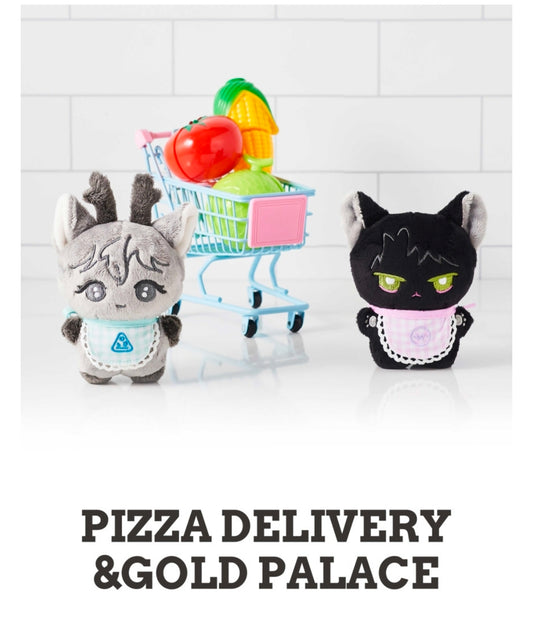 [pre-order] The Pizza Delivery Man and the Gold Palace : Plush Doll Set