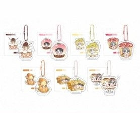 [Fantazit Cafe] Honey Bear : Sticker + mini Keyring Set