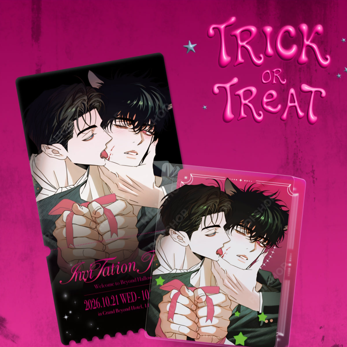[pre-order][Trick or Treat]The Secretive XX : Acrylic Block, Ticket Photo Card