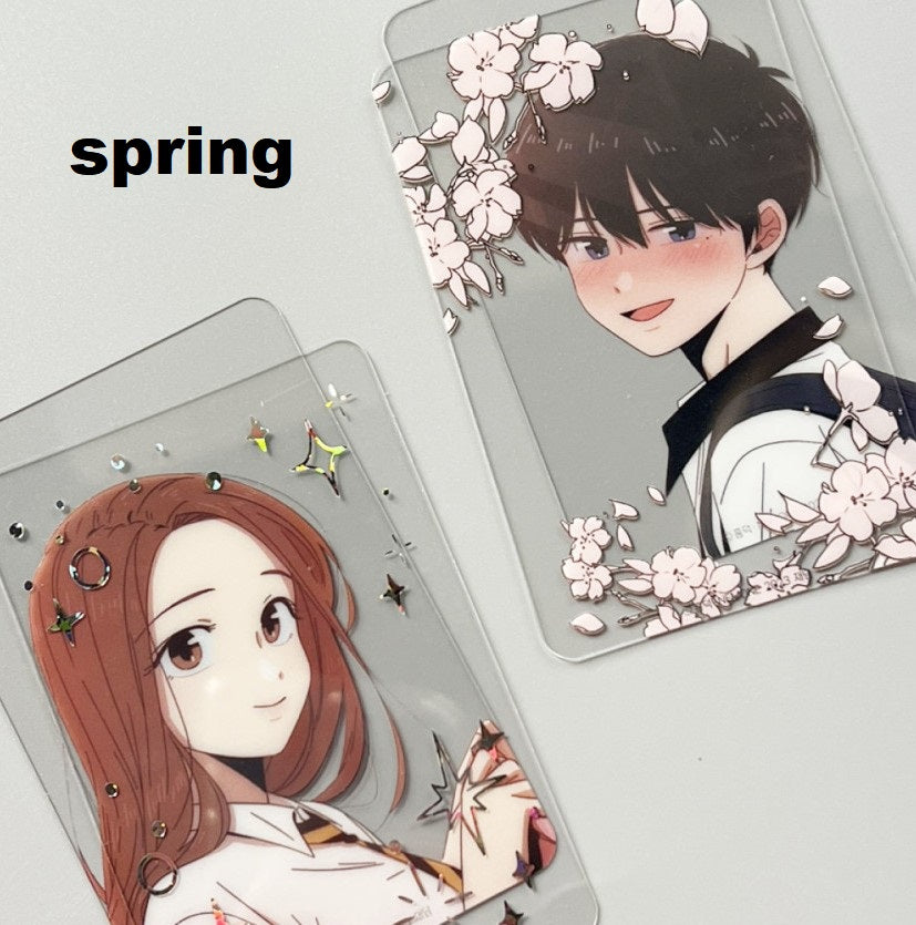 Seasons of Blossom : Transparent photo card