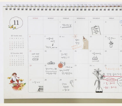 Anne of Green Gables(indigo) 2023 Desk Calendar by kim ji hyuck