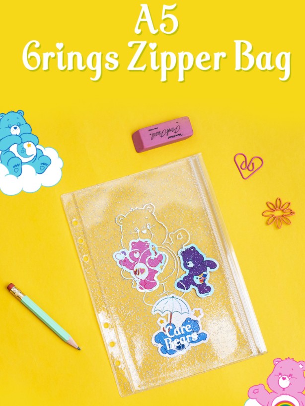 Care Bears Seal Sticker Pack, Care Bears Zipper bag, Care Bears Stickers 9 Types